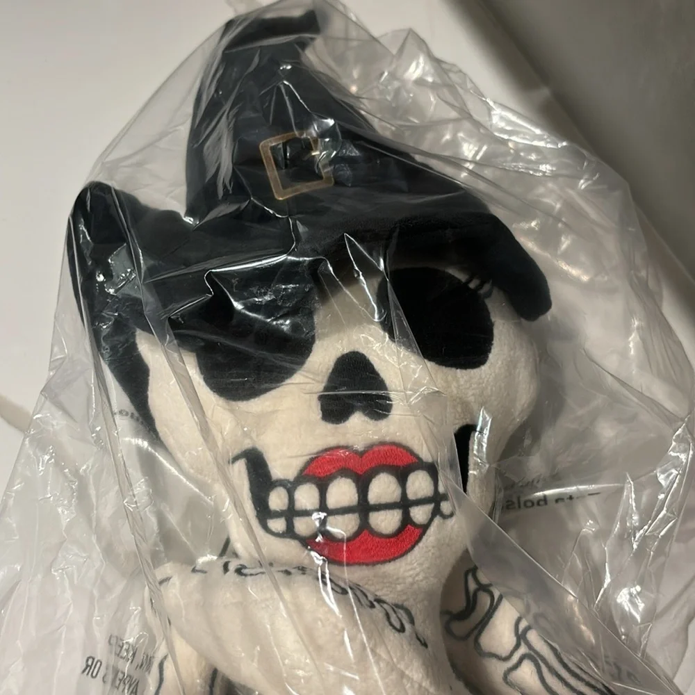 Pottery Barn Ms. Bones shaped pillow